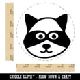 thumbnail image 2 of Racoon Face Doodle Rubber Stamp for Scrapbooking Crafting Stamping - Large 1-1/4 Inch, 2 of 7