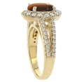 thumbnail image 3 of 14K Yellow Gold Diamond Natural Tiger Eye Engagement Ring Oval 10x8mm, size 10, 3 of 3