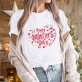 thumbnail image 6 of VKOYWKM Womens Valentines Day Shirts Heart Graphic Tees Cute Tops Holiday Short Sleeve T Shirts Casual Crew Neck Romantic Tshirts, 6 of 7