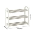 thumbnail image 3 of AuroraX 3 Tier Shoe Rack White Small Shoe Rack Organizer Corner Vertical Space-Saving Sturdy Free Standing Shoe Storage Organizer for Closet,Entryway,Door, 3 of 6