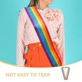 thumbnail image 2 of said LGBT Rainbow Sash Rainbow Shoulder Belt Pride Accessory Party Rainbow Sash Supply, 2 of 7