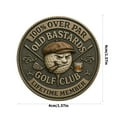 thumbnail image 3 of WINDLAND Over Par Old Bastards Golf Coin Humorous Golfer Gift,Novelty Golf Ball Marker, 3 of 9
