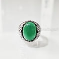 thumbnail image 3 of Green Onyx Mans Ring, Natural Green Onyx, December Birthstone, Silver Jewelry, 925 Silver Ring, Birthday Gift, Heavy Mens Ring, Arabic Design, Ottoman Style Ring, Christmas, Turkey Mens Signet Ring, 3 of 8