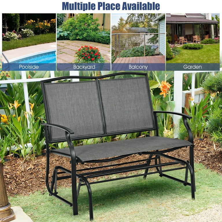 Costway patio glider sale