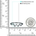 thumbnail image 4 of Black Tone, Simulated Cubic Zirconia Size-5 New Wave Band Ring Round Cut 925 Sterling Silver, 4 of 7