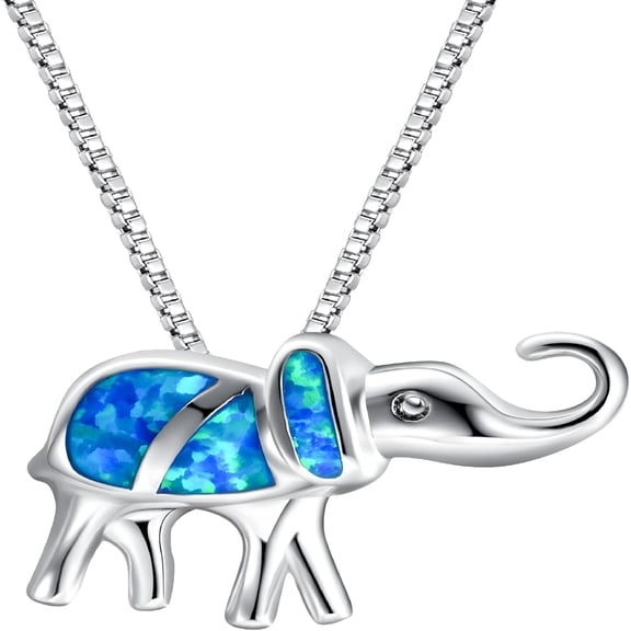 TELOLY Elephant Pendant Necklace for Women, Wonderful Gifts for Birthday Anniversary, Sparkly Necklaces for Women (Purple, One Size)