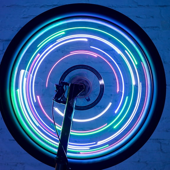 RENACLIPY Bike Spoke Lights Rechargeable Wheel Lamp Black 1Pack