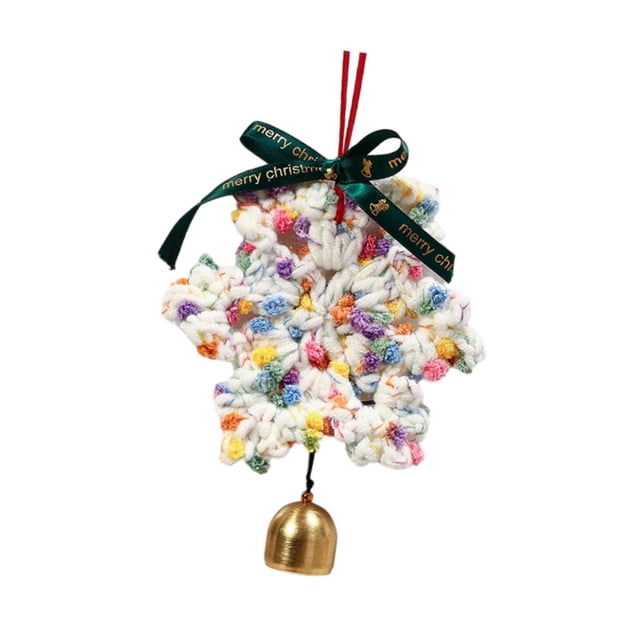 Adorno colgante navideño BLESIY con campana de metal 16 cm Estilo F