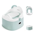 thumbnail image 1 of BEBBLY Bañito Entrenador Infantil con Almacenamiento Asiento Antiderrapante para Niños y Niñas de 6 Meses a 3 Años Fácil de Limpiar Ideal para Aprender a Ir al Baño (Verde), 1 of 7
