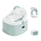 thumbnail image 1 of BEBBLY Bañito Entrenador Infantil con Almacenamiento Asiento Antiderrapante para Niños y Niñas de 6 Meses a 3 Años Fácil de Limpiar Ideal para Aprender a Ir al Baño (Verde), 1 of 7