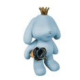 thumbnail image 1 of Para creativo conejo de orejas grandes con corona estatua de resina lindo Animal figura de conejito escultura adornos decoración del hogar regalos, 1 of 1