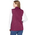 thumbnail image 2 of Woman Within Plus Size Zip-Front Quilted Vest Long Lightweight Gilet, 2 of 6