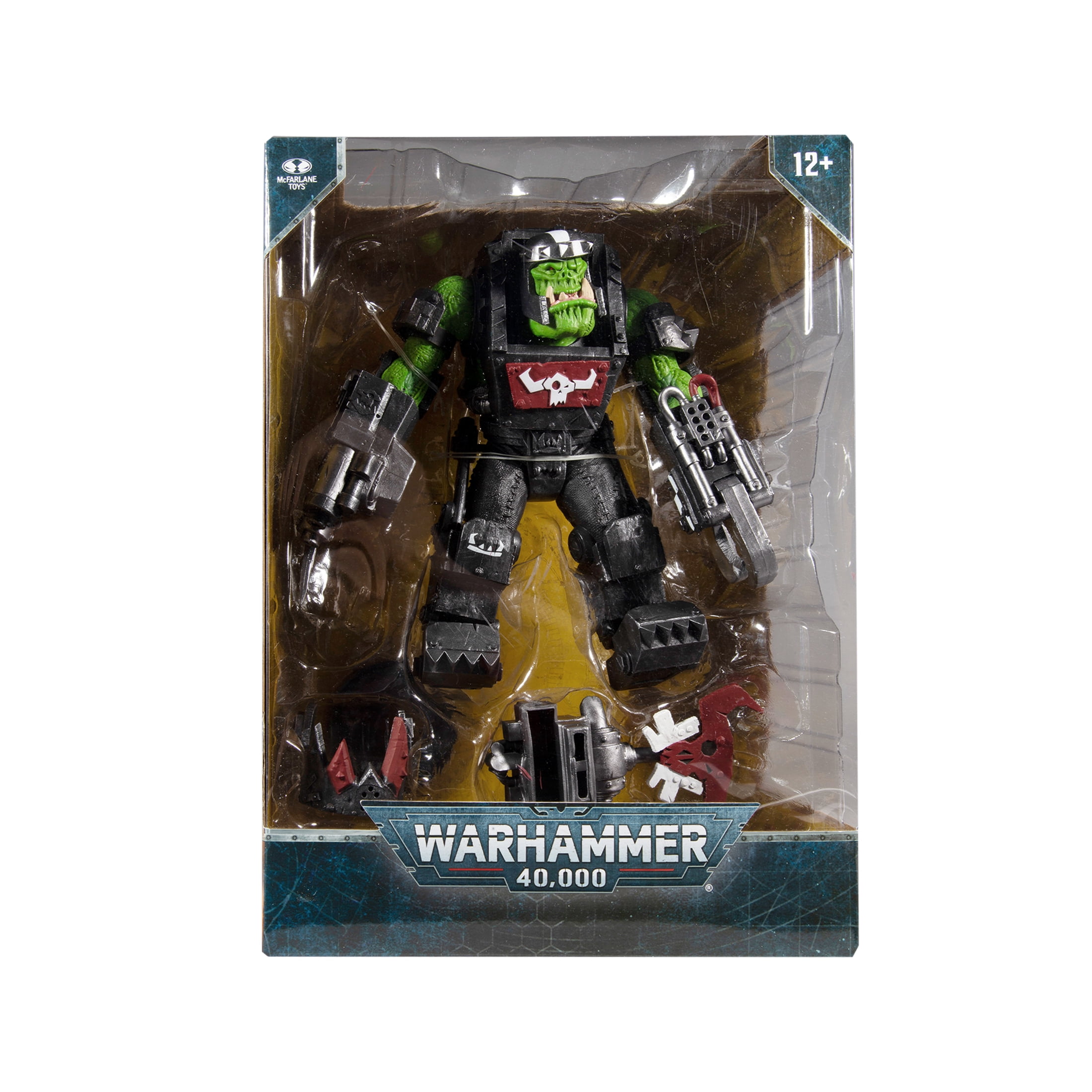 McFarlane Toys Warhammer 40k Ork Meganob with Shoota Megafig - 7" Scale Collectible Action Figure