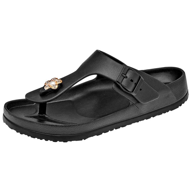 Sandalias Exterior Sintético Color Negro Para Mujer De RBCOLLECTION RBCOLLECTION Sandalias