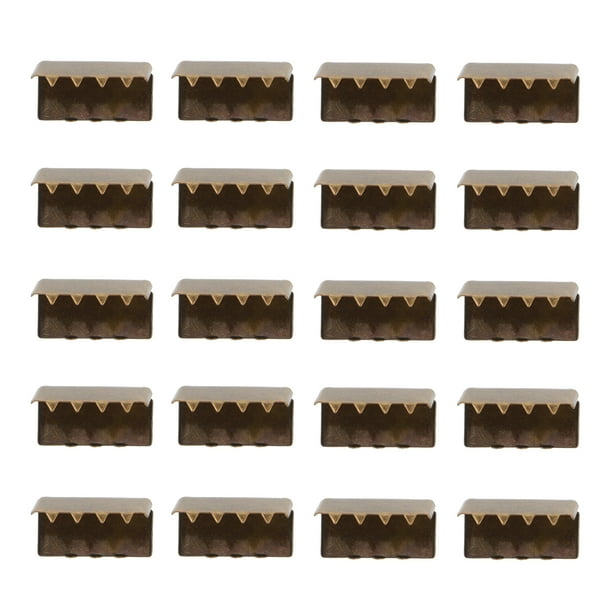 20 abrazaderas para extremos de cinta, clips para correas de bolsos, hebillas para hacer bolsos DIY
