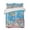 Sky Blue, variant on Quilts Full Size Bedding Set, Turtle Coastal Lightweight Quilted Comforter, Nautical Summer Beach Coral Seahorse Jellyfish Soft Bedspread Coverlet with Pillow Covers for All Season, 78" x 90"