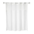 thumbnail image 2 of Whitmor No Hook Split Ring Plainweave Shower Curtain with Window, No Snap Liner, 71" x 74", 2 of 5