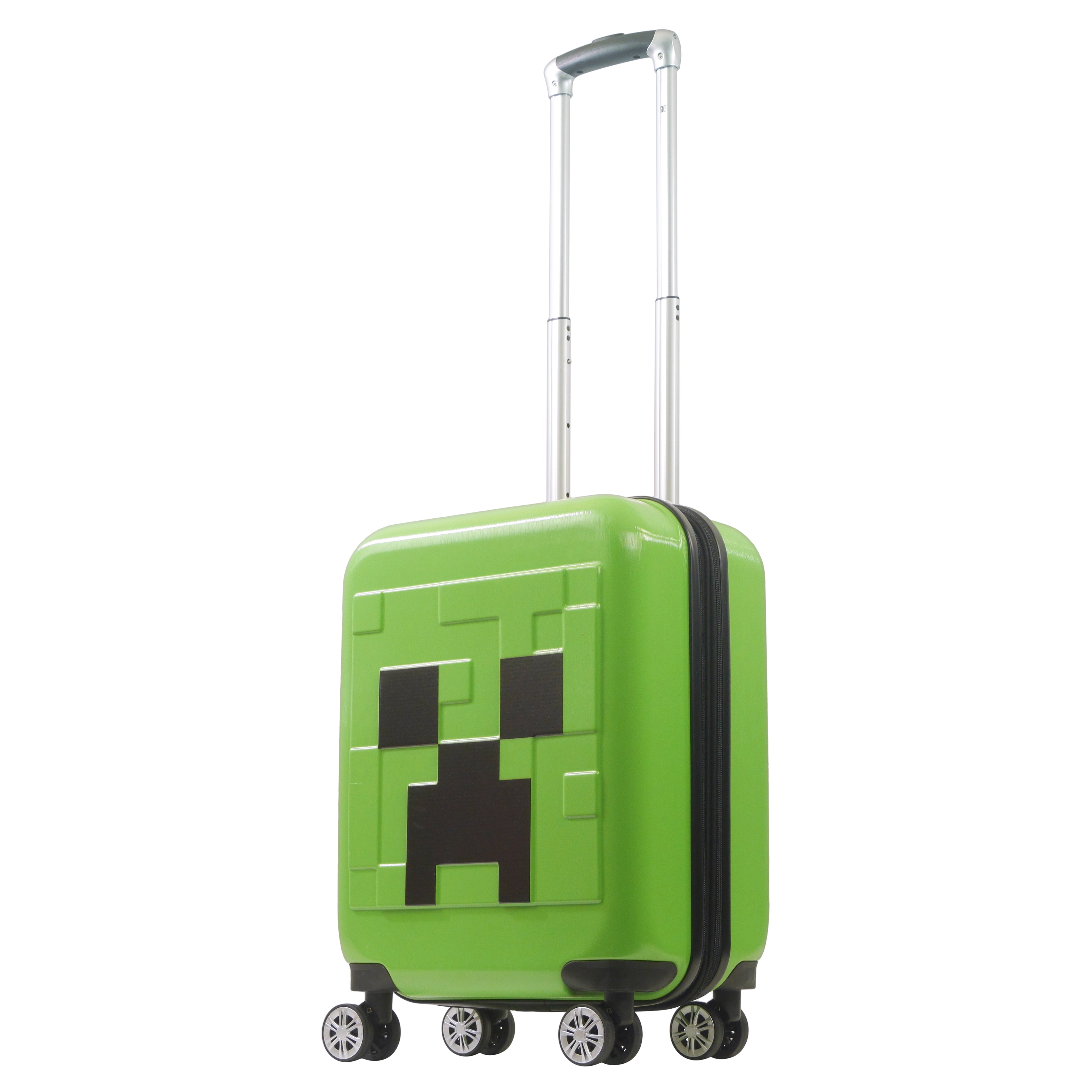 Minecraft Carry On Suitcase, Kids and Adult Travel Luggage with Hard Shell, Creeper