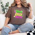 thumbnail image 2 of Fun Neon Glow Party Mom, Espresso Comfort Colors T-Shirt, Small, 2 of 3
