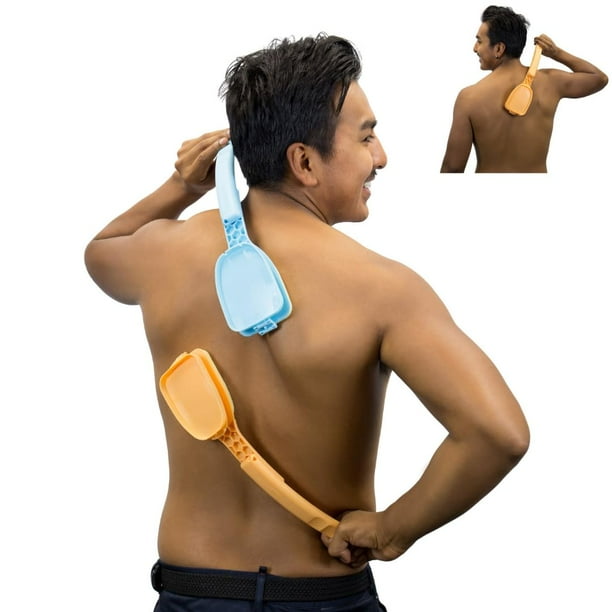 Aplicador de espalda de loción corporal Bakslap para uso propio | Aplicador de crema y loción para la espalda para mujeres y hombres, ideal para personas mayores | Aplicador de loción de mango largo e