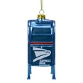 thumbnail image 3 of Northlight 4.5" Shiny Blue Glittered Express Mail USPS Mailbox Glass Christmas Ornament, 3 of 5