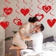 thumbnail image 5 of Guirnalda de Cortina de Puerta de Tela No Tejida con Forma de Corazón Rojo para Bodas | Decoración Romántica para Bodas | Decoración Fácil de Colgar para San Valentín, Dormitorio, Ventana, Fiesta, 5 of 6