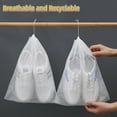 thumbnail image 7 of Reusable Drawstring Shoe Storage Bags, Non-woven Shoe Bags, Bolsa Para Zapatos, Shoe Covers for Travel Packing, Shoe Carrier for Traveling, Storage Bags for Men and Women (50PCS, S), 7 of 7