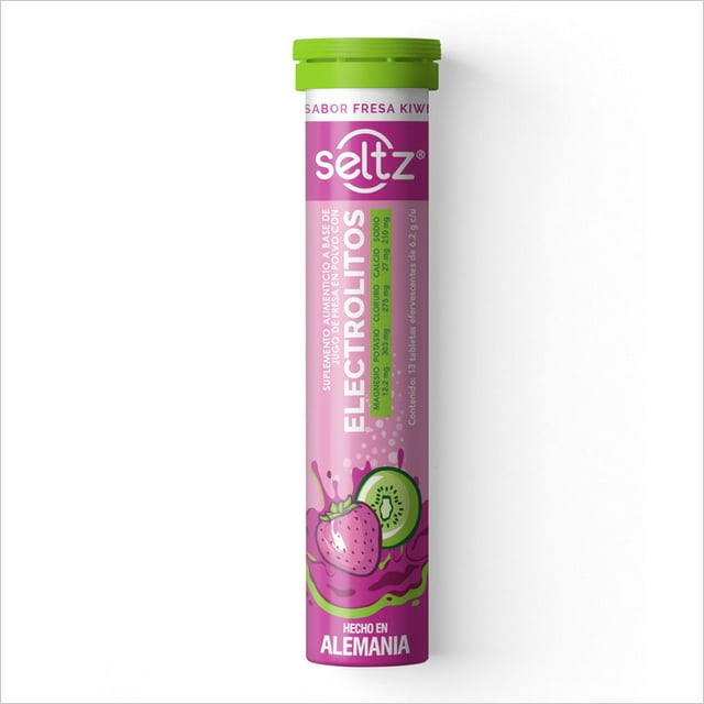 Electrolitos tabletas efervescentes sabor Fresa kiwi c/13 tabletas