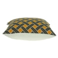 thumbnail image 4 of 20" X 7" X 20" Transitional Gray And Orange Pillow Cover With Poly Insert, 4 of 5
