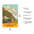 thumbnail image 2 of Mount Stephen British Columbia - Home via Canadian Pacific Railway - Vintage Railroad Travel Poster by Percy Trompf c.1930s - 8 x 12 inch Vintage Metal Tin Sign, 2 of 4