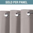 thumbnail image 2 of PrimeBeau Blackout Curtain for Living Room Thermal Insulated Window Treatment Curtain Extra Long 108 inch Length Energy Saving Solid Grommet Top Blackout Drape, One Panel, Taupe, 2 of 7