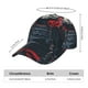 thumbnail image 2 of Fotbe Red Black Eastern Panda Warrior Gorro Clásico de Béisbol, Gorra Ajustable con Broche Snapback, Gorro de Exterior de Algodón Suave, 2 of 6