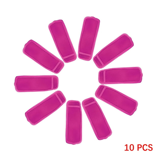 reutilizable Ice Pop Sleeve Holder Portátil de neopreno Ice Pop Pouch Freezer Bag Cover, Rose Red 10pcs Sweethay HA7149-08B