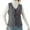 Dark Gray#039, variant on Xyxonk Women Quilted Puffer Vest Sleeveless Collarless Lightweight Button Down Padded Gilet Warm Fleece Lined Coat with Pockets,Dark Gray L