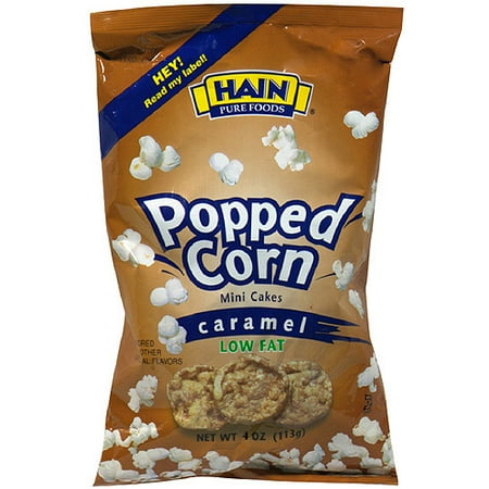 Hain Mini Caramel Rice Cakes, 3.5 oz (Pack of 12)