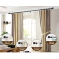 thumbnail image 4 of KAMANINA Curtain Rod Netted Texture End 32-144", Black-New, 4 of 8