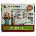 thumbnail image 2 of Cocomelon Animals Kids Full Microfiber Sheet Set, Rainbow Color Bed Sheets, 2 of 2