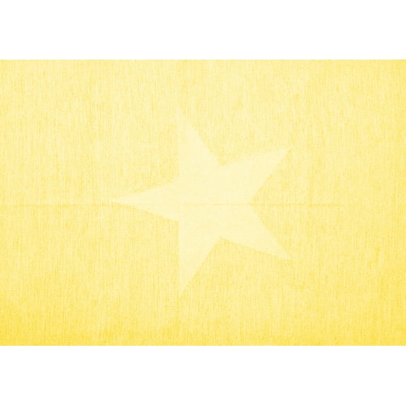 Ahgly Company Indoor Rectangle Solid Yellow Modern Area Rugs, 8' x 10'