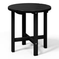 thumbnail image 2 of WestinTrends Malibu Outdoor Side Table – All-Weather Poly Lumber Adirondack Round Patio End Table, Black, 2 of 12