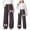C-Brown142, variant on JIAYUE Girls Valentines Day Pants Bowknot Print High Waisted Straight-Leg Long with Pockets Girlfriend Pants For Kids Casual Fashionable Trousers
