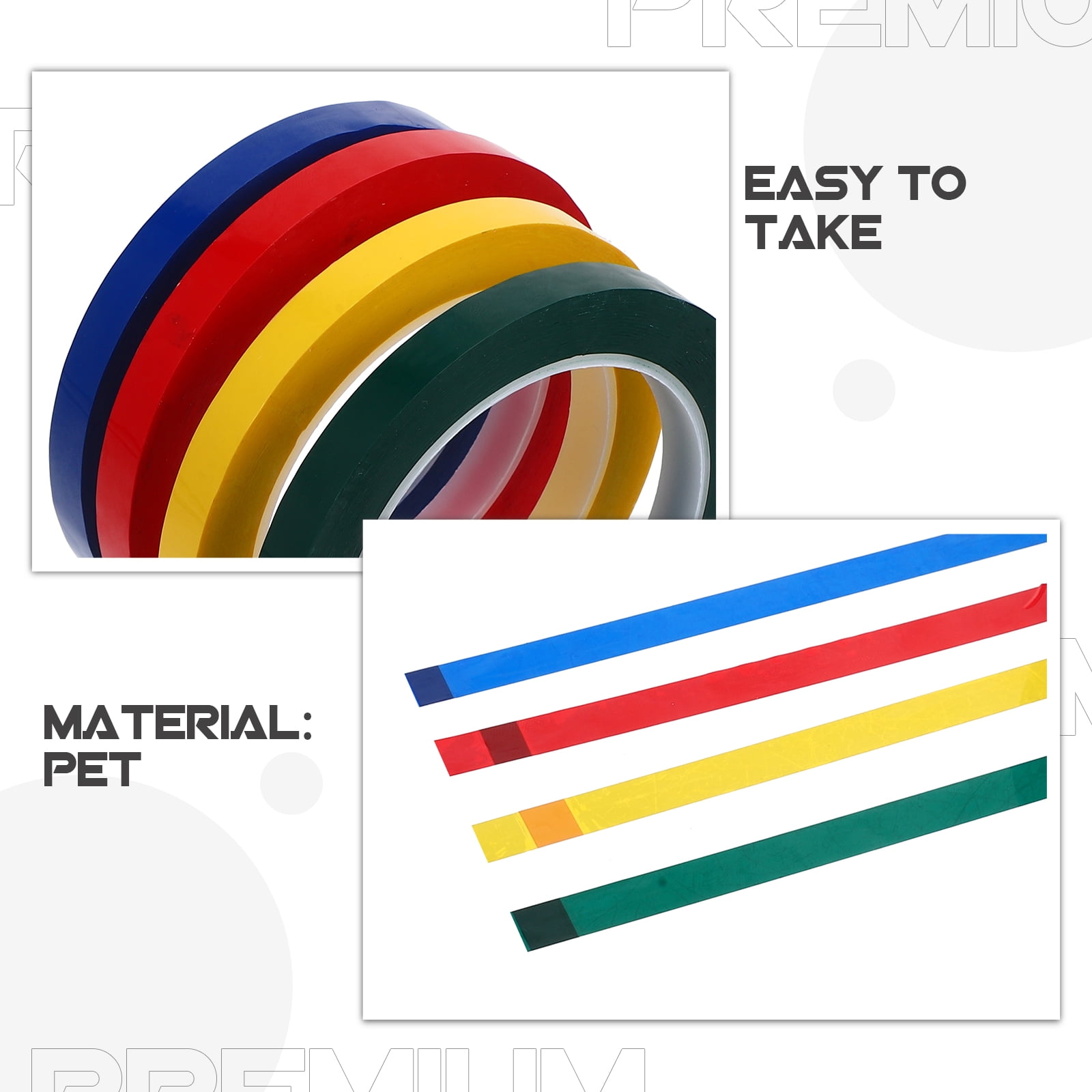 8 Rolls Insulating Tape Labels Colorful Duct Tape Scrapbook Tapes Craft Labeling Tapes