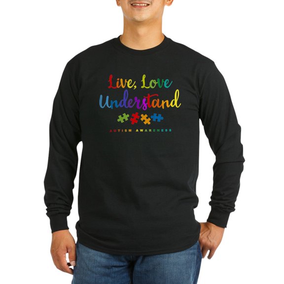 CafePress - Live Love Understand Long Sleeve Dark T Shirt - Long Sleeve Dark T-Shirt