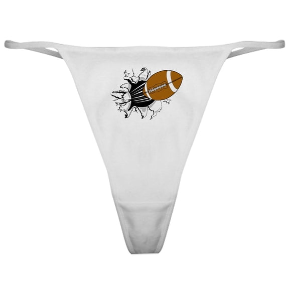 CafePress - Football Burst Classic Thong - Women's Novelty Thong Panties Underwear