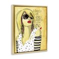 thumbnail image 2 of Stupell Industries Contemporary Today I Am Simply Me Gold Floating Frame Canvas Art, 17 x 21, by Suzanne Millius, 2 of 8