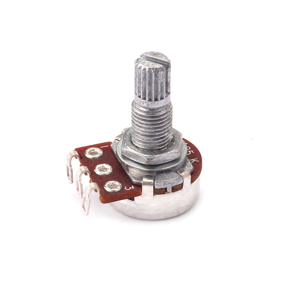 Etereauty A25K Mini Long Knurled Split Shaft Guitar Potentiometers