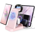 thumbnail image 1 of Cargador inalámbrico WHJ 5 en 1 para Samsung Galaxy S24 Ultra Pink, 1 of 7