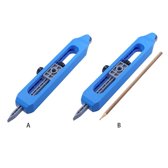 Profile Scribing Ruler Woodworking Carpenter Manual Contouring Measuring Scribe Gauge Irregular Tile Ply Edge Meter Tool with Pencil