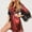 Red, variant on Women's Short Kimono Robes Trendy Lace Patchwork Long Bell Sleeve Bathrobe Belted Lightweight Spa Sleep Robe Loungewear