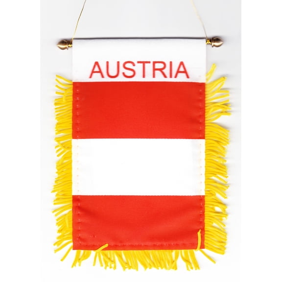 Austria Window Hanging Flag