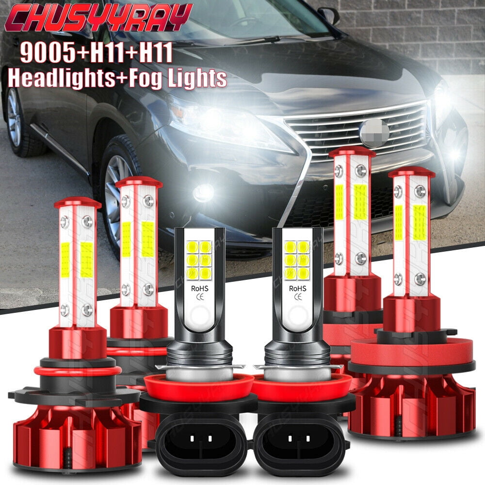 Compatible for Toyota Venza 2009 2016 6000K LED Headlight + Fog Light